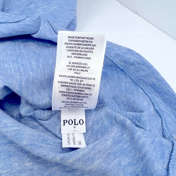 POLO RALPH LAUREN BLUE T-SHIRT, EXTRA LARGE (XL) - Picture 13 of 13